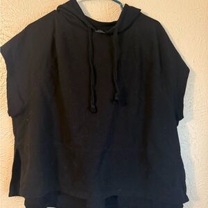 Avia Black Women's Active cut off hoodie